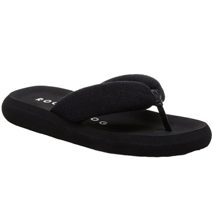 Black - Front - Rocket Dog Womens-Ladies Flip Flops