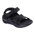 Black - Front - Skechers Womens-Ladies Go Walk Attract Arch Fit Sandals