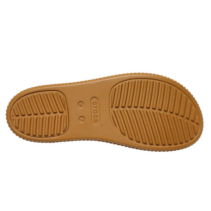 Chalk - Side - Crocs Womens-Ladies Brooklyn Ankle Strap Wedges