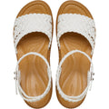 Chalk - Pack Shot - Crocs Womens-Ladies Brooklyn Ankle Strap Wedges