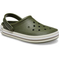 Army Green - Front - Crocs Unisex Adult Off Court Logo Clogs