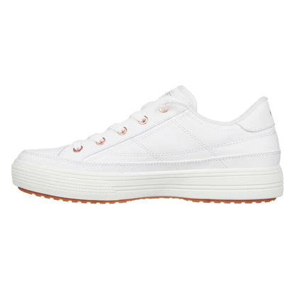 White - Back - Skechers Womens-Ladies Arcade - Meet Ya There Arch Fit Trainers