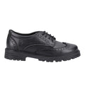 Black - Side - Hush Puppies Girls Maxine School Shoes