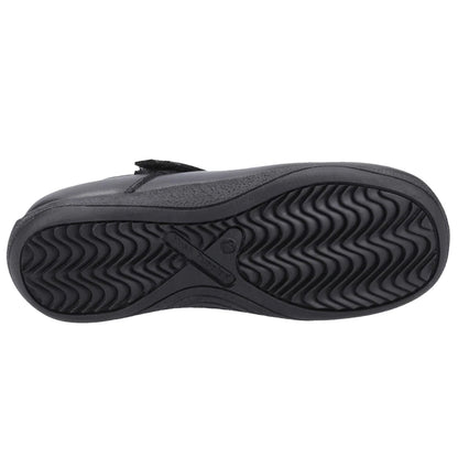 Black - Lifestyle - Hush Puppies Girls Christina Leather School Shoes