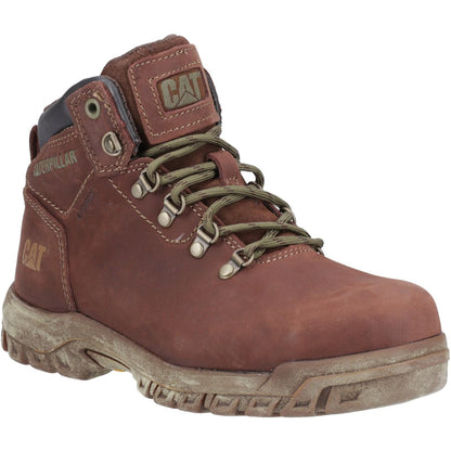 Cocoa - Front - Caterpillar Womens-Ladies Mae Leather Safety Boots