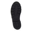 Black - Side - Hush Puppies Girls Maxine Leather School Shoes