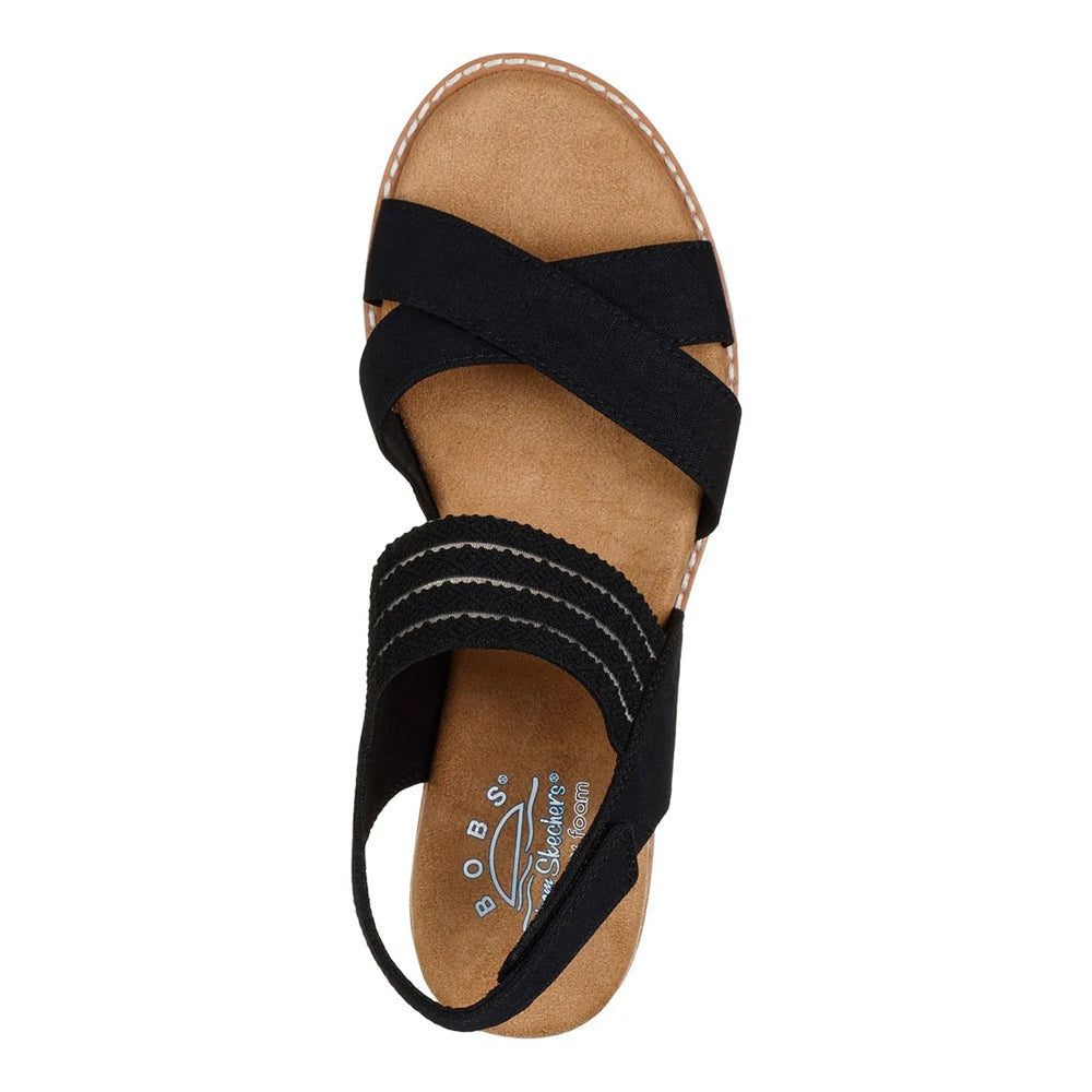 Black - Lifestyle - Skechers Womens-Ladies Desert Kiss Shore Enough Sandals