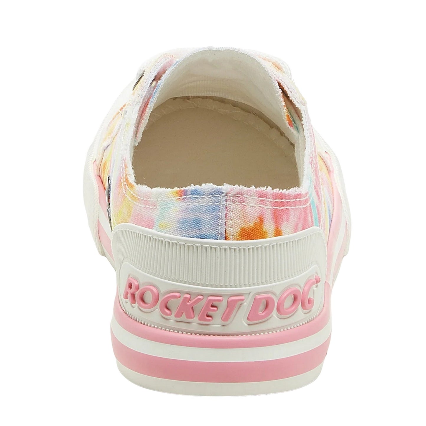 Multicoloured - Back - Rocket Dog Womens-Ladies Jazzin Bright Tie Dye Trainers