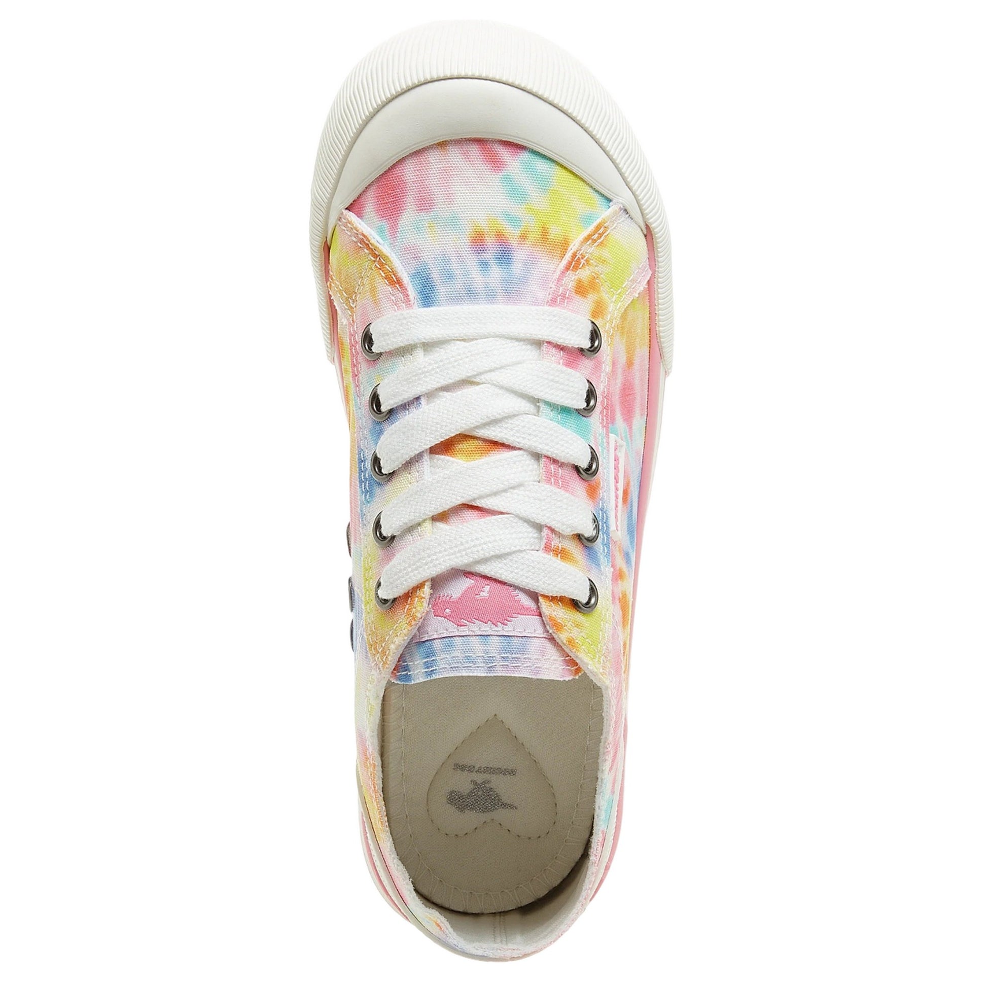Multicoloured - Lifestyle - Rocket Dog Womens-Ladies Jazzin Bright Tie Dye Trainers