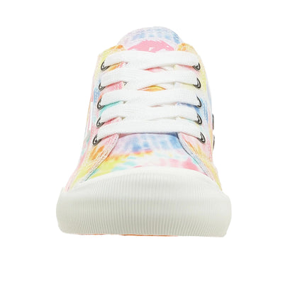 Multicoloured - Pack Shot - Rocket Dog Womens-Ladies Jazzin Bright Tie Dye Trainers