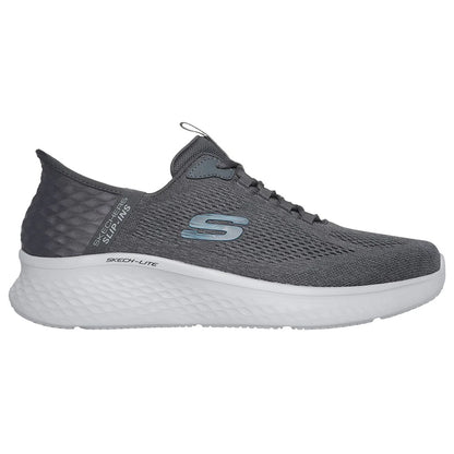 Charcoal-Blue - Side - Skechers Mens Skech-Lite Pro Primebase Trainers