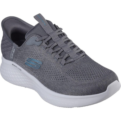 Charcoal-Blue - Front - Skechers Mens Skech-Lite Pro Primebase Trainers