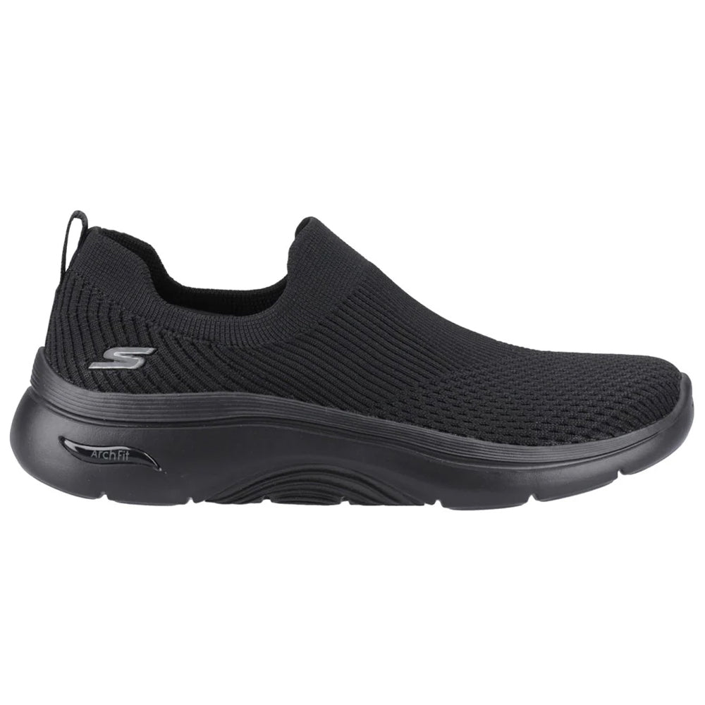 Black - Lifestyle - Skechers Womens-Ladies Go Walk 2.0 Paityn Arch Fit Sports Shoes
