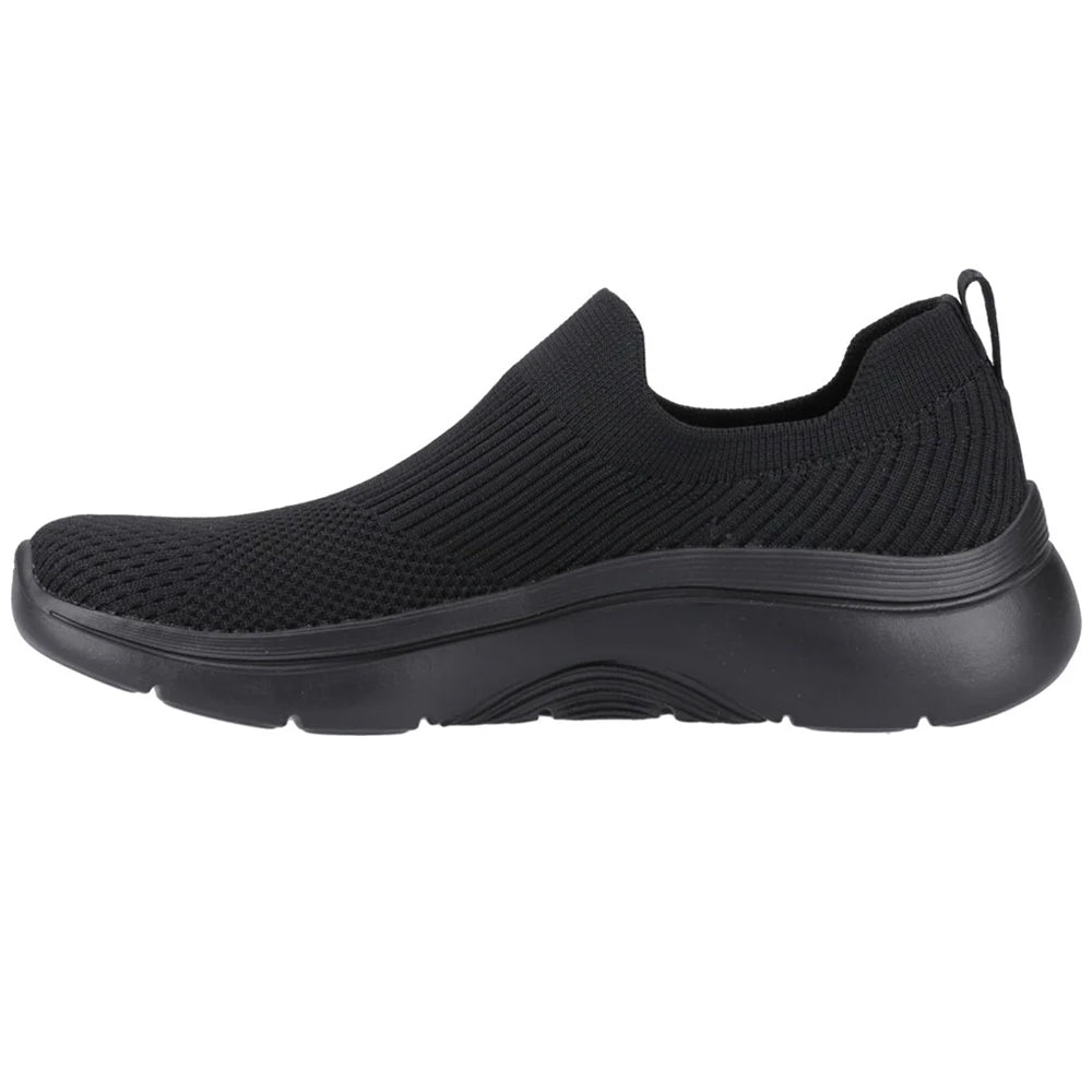 Black - Pack Shot - Skechers Womens-Ladies Go Walk 2.0 Paityn Arch Fit Sports Shoes