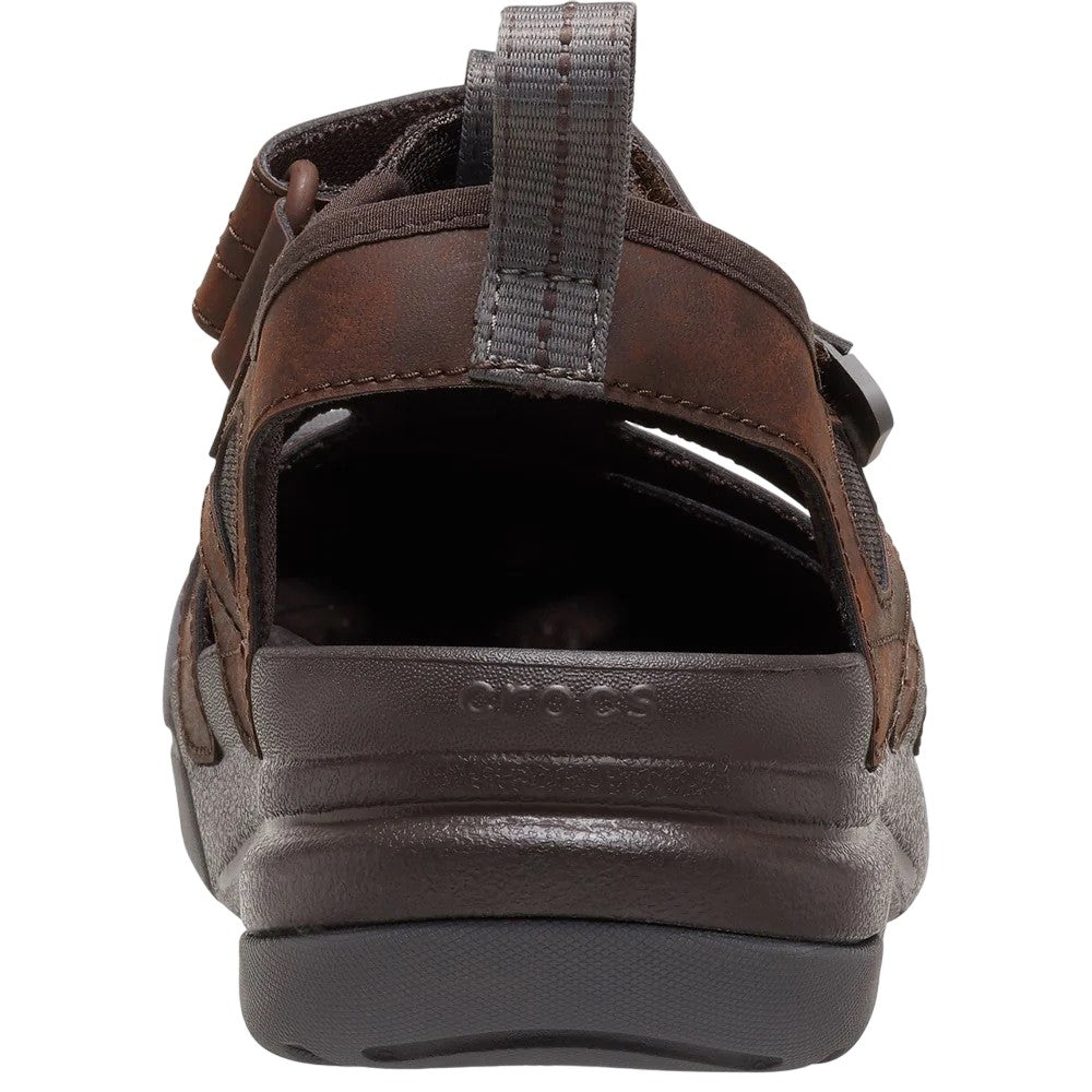 Espresso - Back - Crocs Unisex Adult Yukon Fisherman Sandals