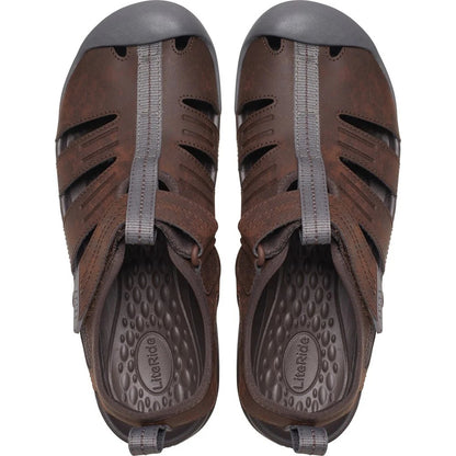 Espresso - Pack Shot - Crocs Unisex Adult Yukon Fisherman Sandals