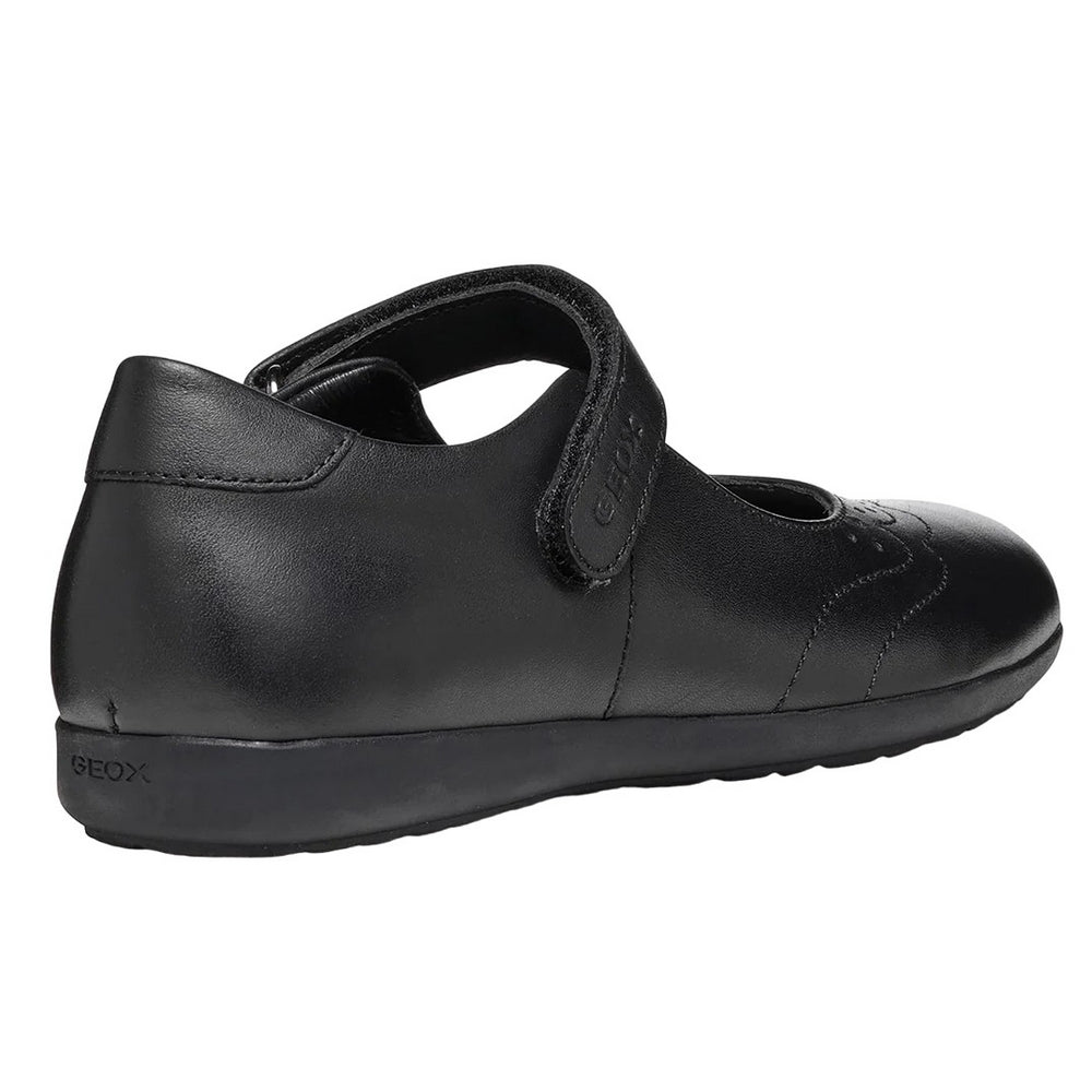 Black - Back - Geox Girls J Iberide A School Shoes