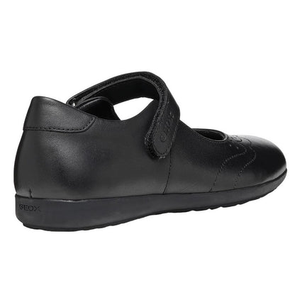 Black - Back - Geox Girls J Iberide A School Shoes