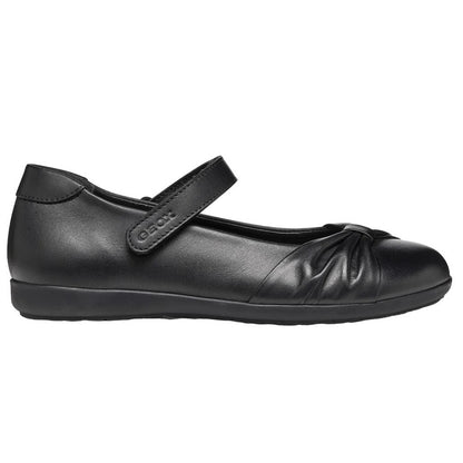 Black - Lifestyle - Geox Girls J Iberide F Leather School Shoes