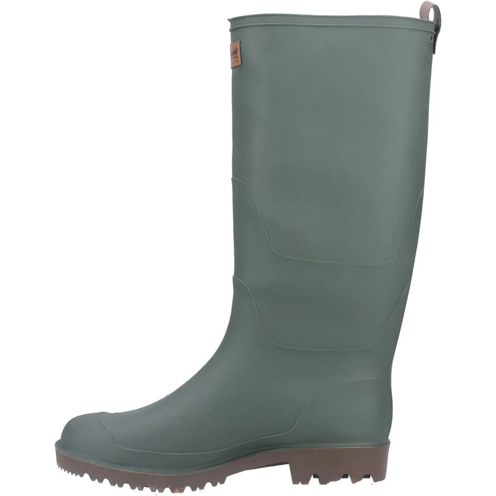 Green - Pack Shot - Cotswold Mens Pendock Tall Wellington Boots