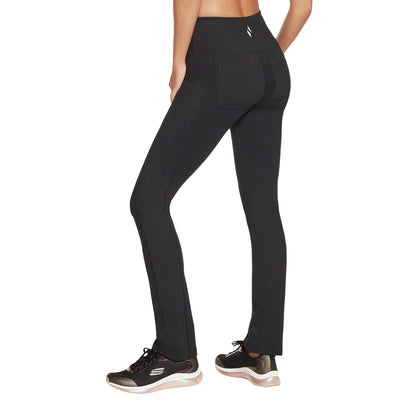 Black - Side - Skechers Womens-Ladies Go Walk Jogging Bottoms