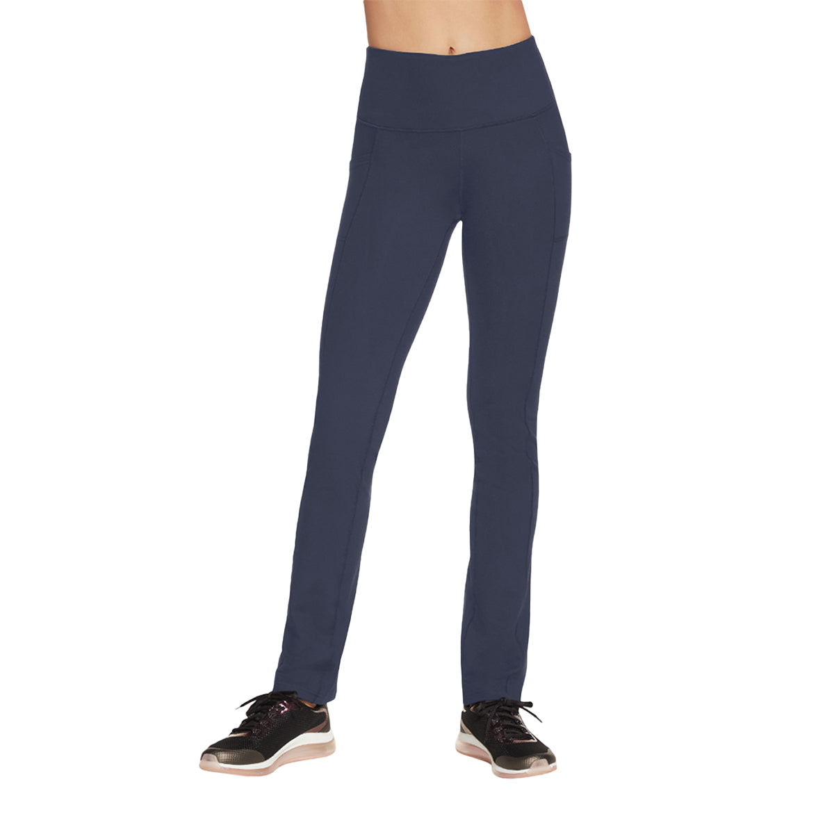 Navy - Front - Skechers Womens-Ladies Go Walk Jogging Bottoms