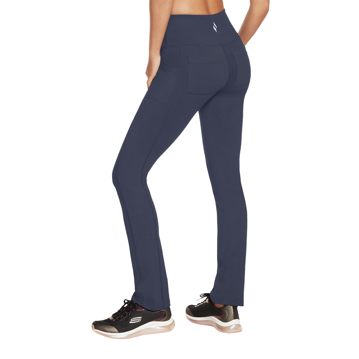 Navy - Side - Skechers Womens-Ladies Go Walk Jogging Bottoms
