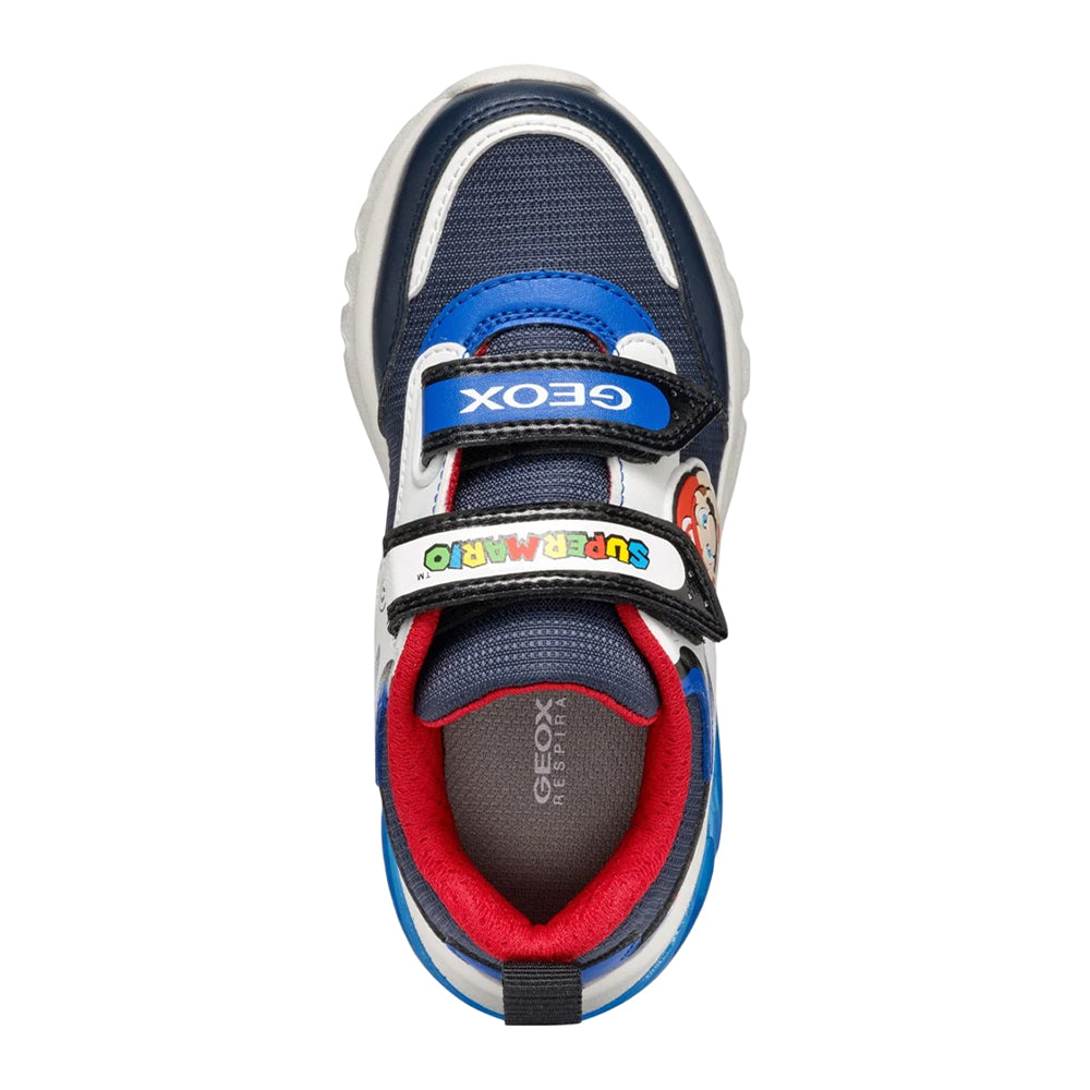 Navy-Royal Blue - Lifestyle - Geox Boys J Ciberdron E Super Mario Trainers