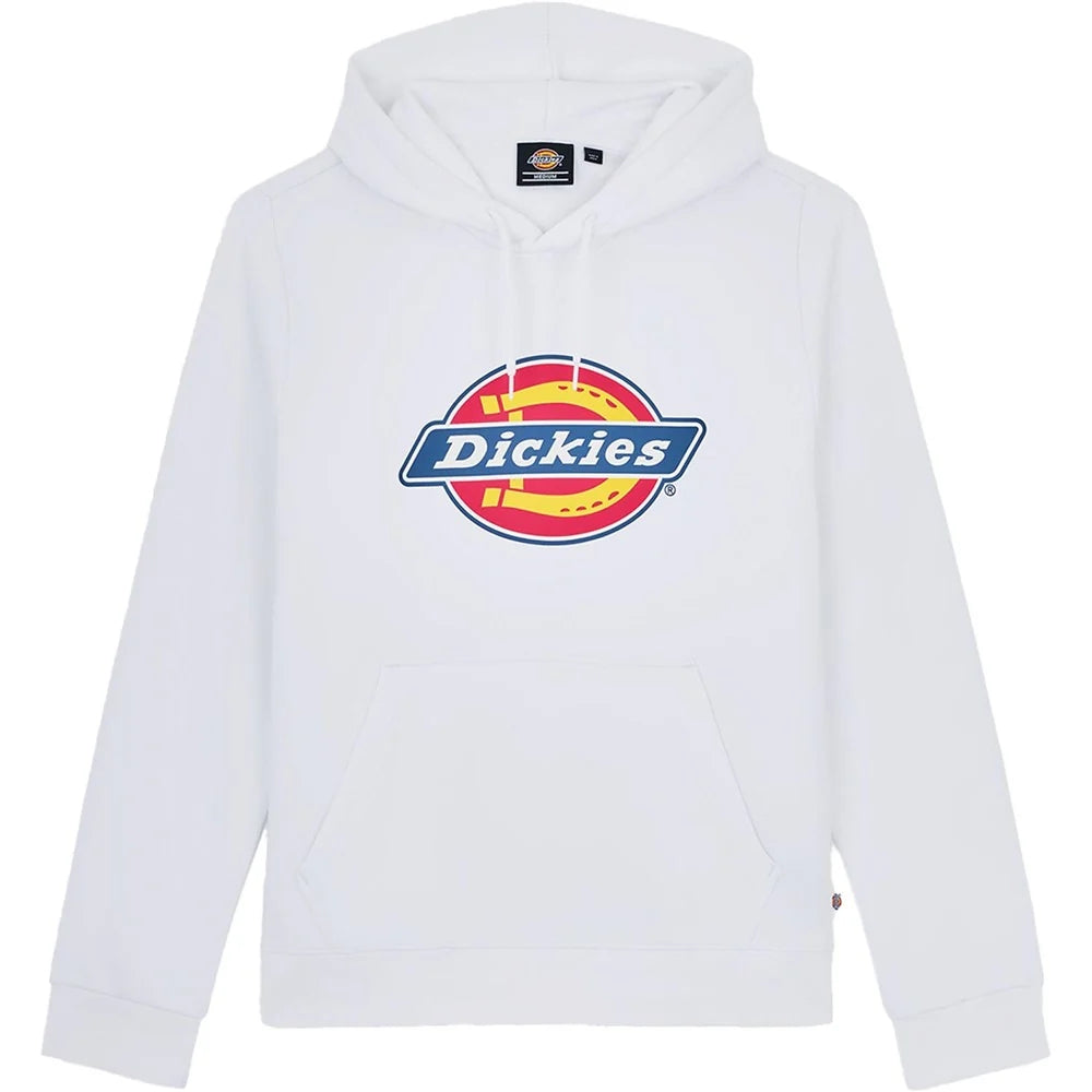 White - Front - Dickies Workwear Mens Icon Logo Hoodie