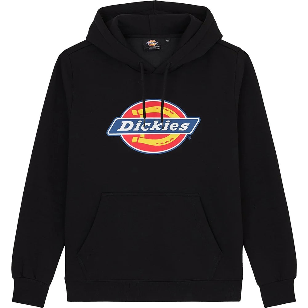 Black - Front - Dickies Workwear Mens Icon Logo Hoodie