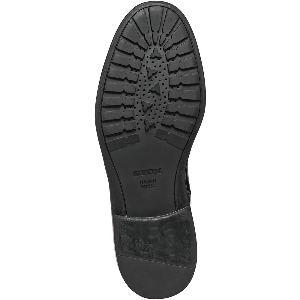 Black - Side - Geox Mens Tiberio Ankle Boots