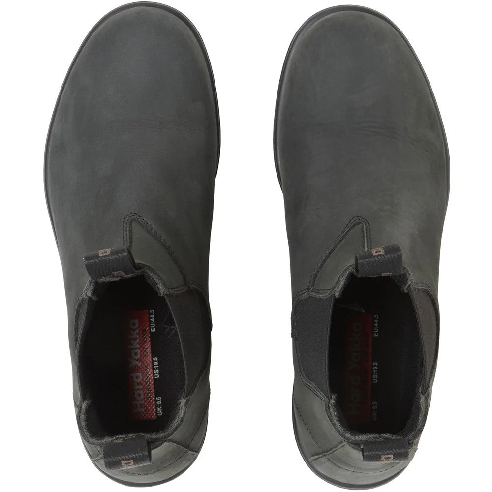Charcoal - Side - Hard Yakka Unisex Adult Brunswick Nubuck Dealer Boots