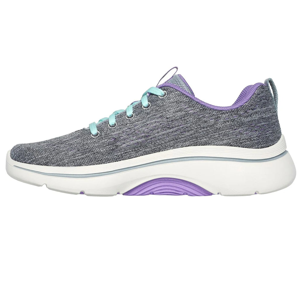 Grey-Lavender - Lifestyle - Skechers Womens-Ladies Go Walk Arch Fit 2.0 Vivid Sunset Trainers