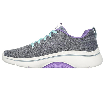 Grey-Lavender - Lifestyle - Skechers Womens-Ladies Go Walk Arch Fit 2.0 Vivid Sunset Trainers