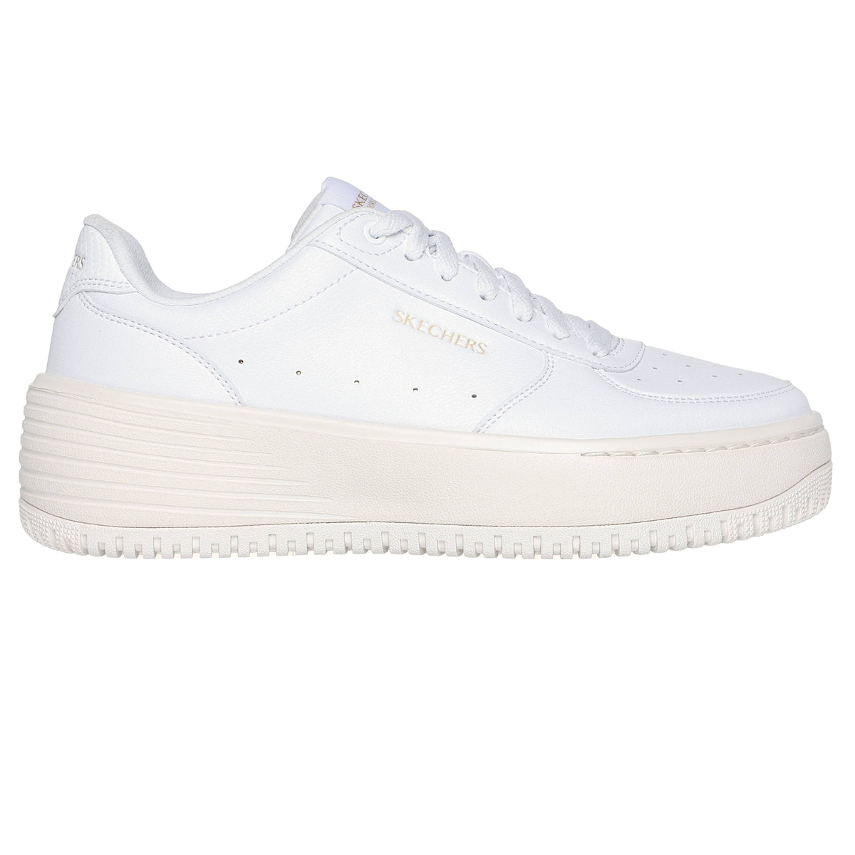 White-Natural - Back - Skechers Womens-Ladies Grand 92 - Be Lifted Shoes