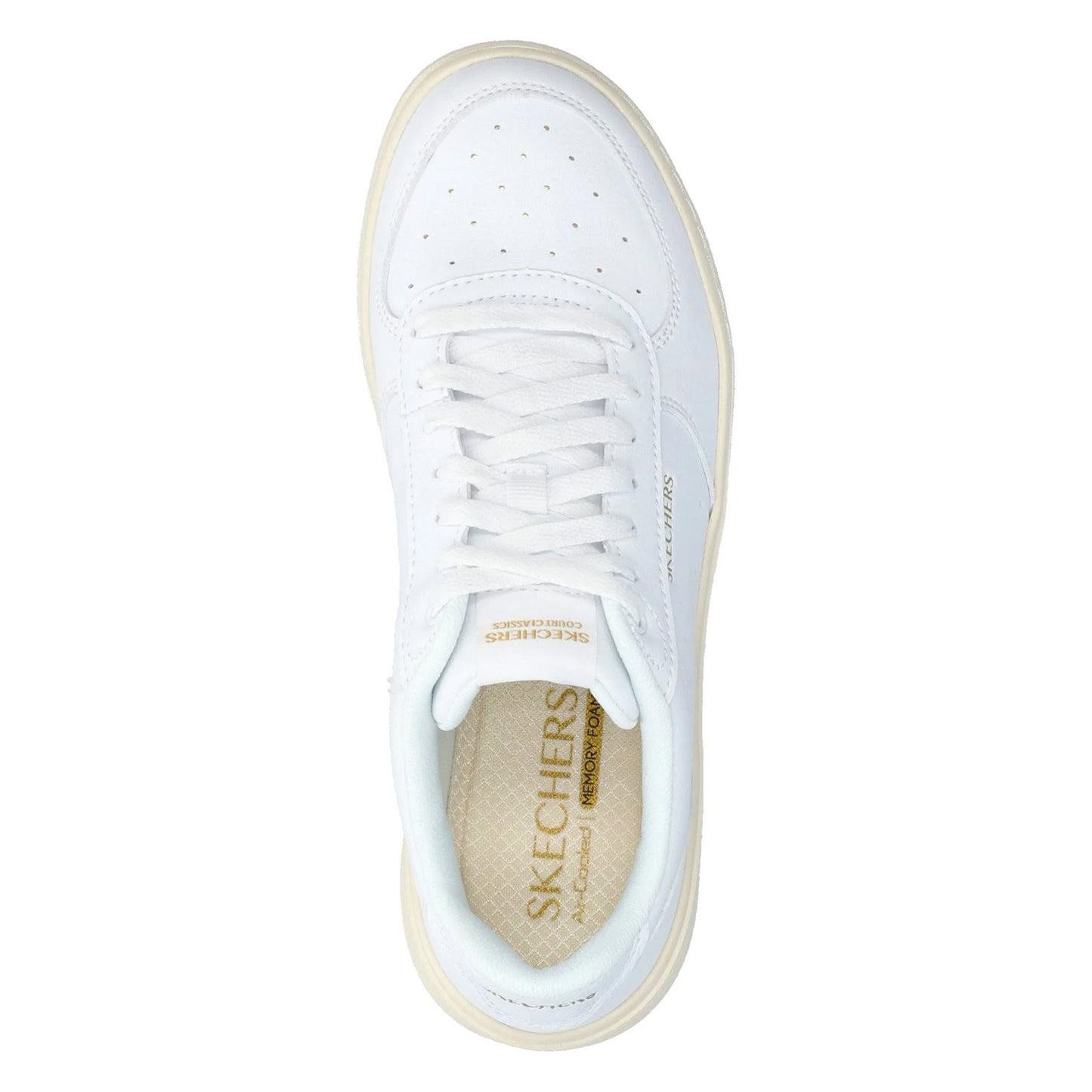 White-Natural - Side - Skechers Womens-Ladies Grand 92 - Be Lifted Shoes