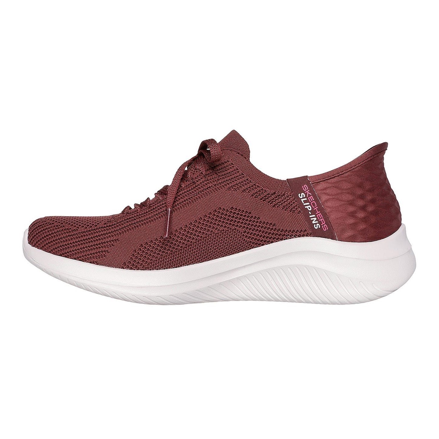 Burgundy - Back - Skechers Womens-Ladies Ultra Flex 3.0 Brilliant Path Shoes