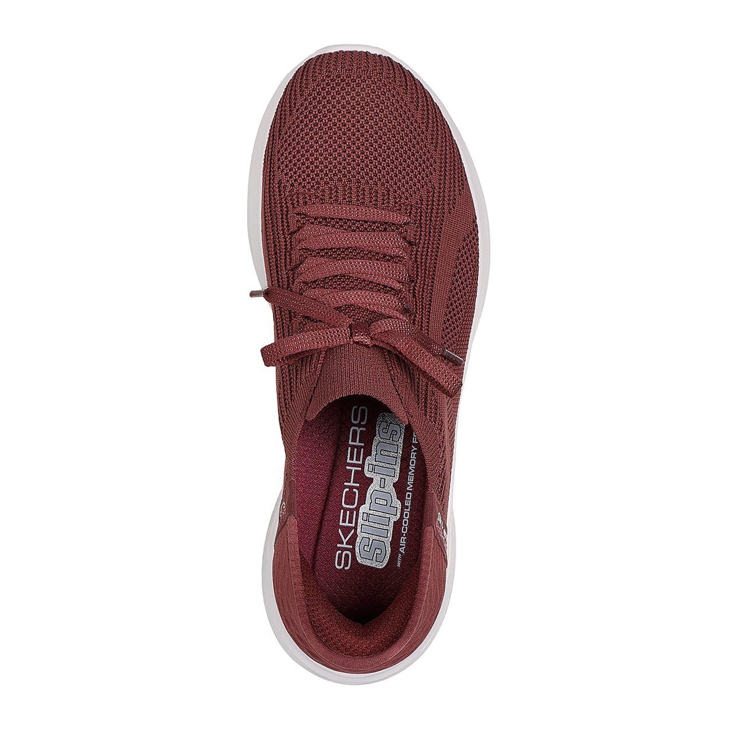 Burgundy - Lifestyle - Skechers Womens-Ladies Ultra Flex 3.0 Brilliant Path Shoes