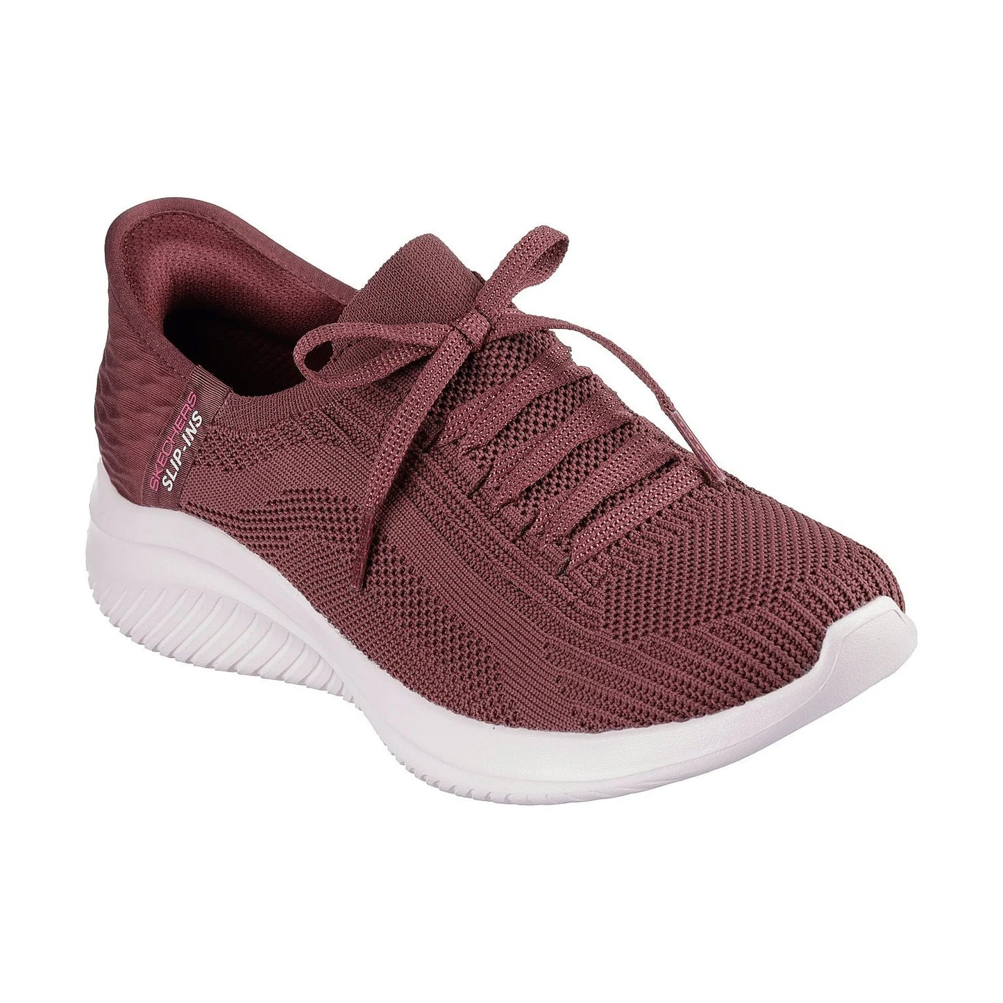 Burgundy - Front - Skechers Womens-Ladies Ultra Flex 3.0 Brilliant Path Shoes