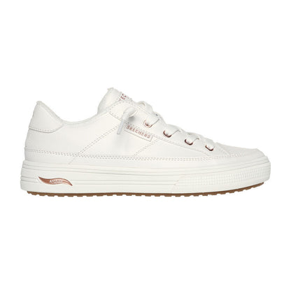 White - Back - Skechers Womens-Ladies Arcade On My Way Arch Fit Shoes