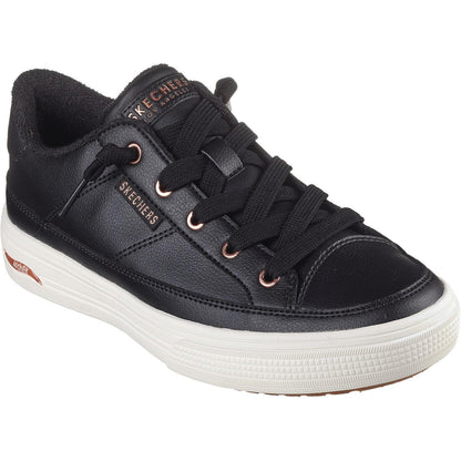 Black - Front - Skechers Womens-Ladies Arcade On My Way Arch Fit Shoes