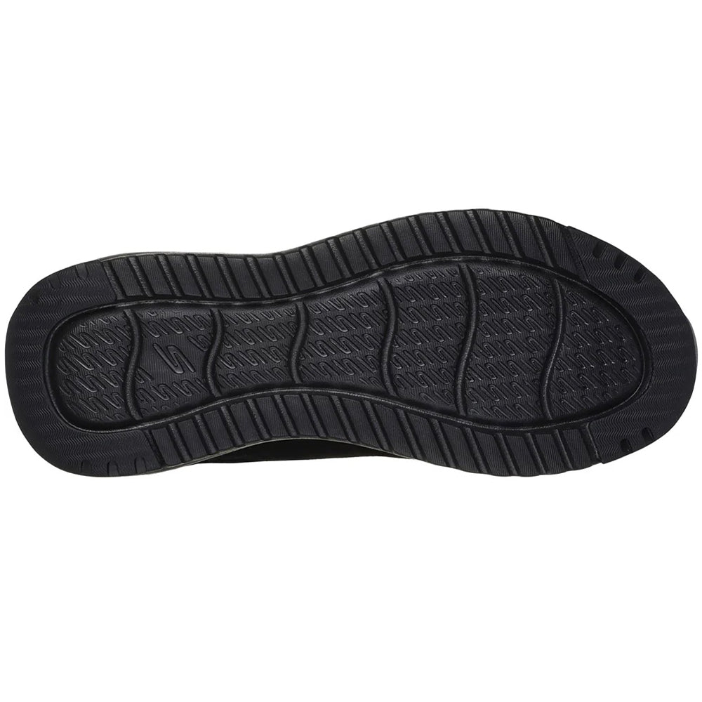 Black - Back - Skechers Womens-Ladies On The GO Stellar Suede Waterproof Ankle Boots