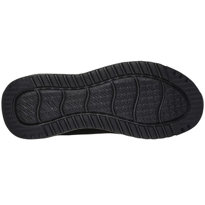 Black - Back - Skechers Womens-Ladies On The GO Stellar Suede Waterproof Ankle Boots