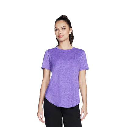 Neon Pink-Purple - Front - Skechers Womens-Ladies Go Dri Swift Tunic