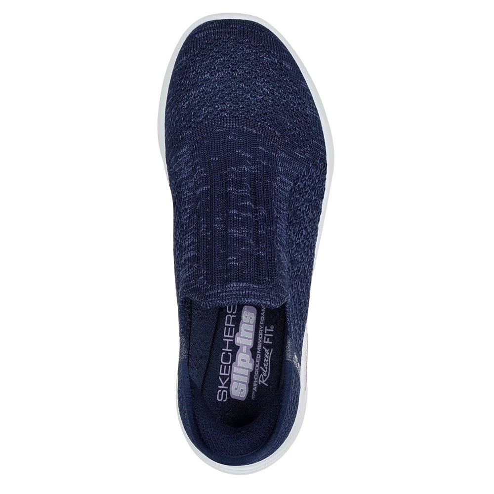 Navy - Back - Skechers Womens-Ladies Relaxed Fit Trainers