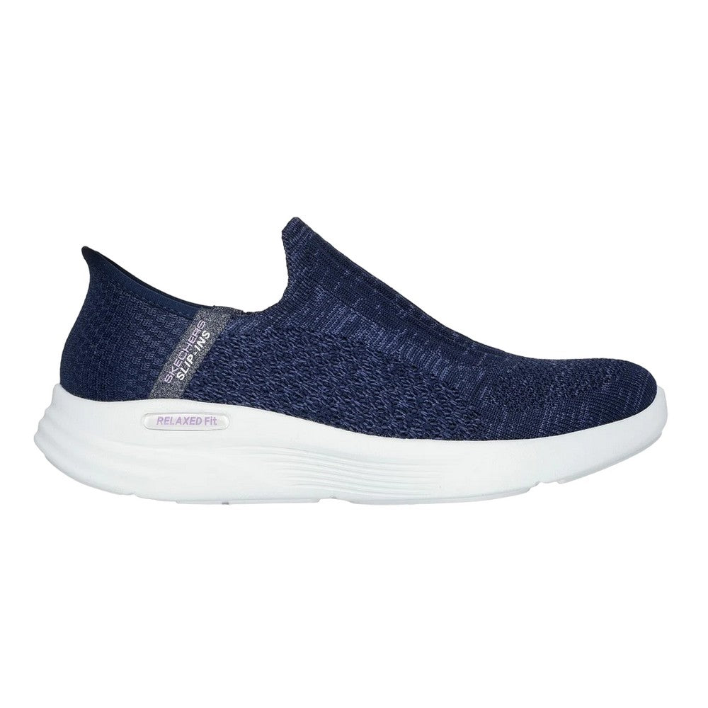 Navy - Lifestyle - Skechers Womens-Ladies Relaxed Fit Trainers