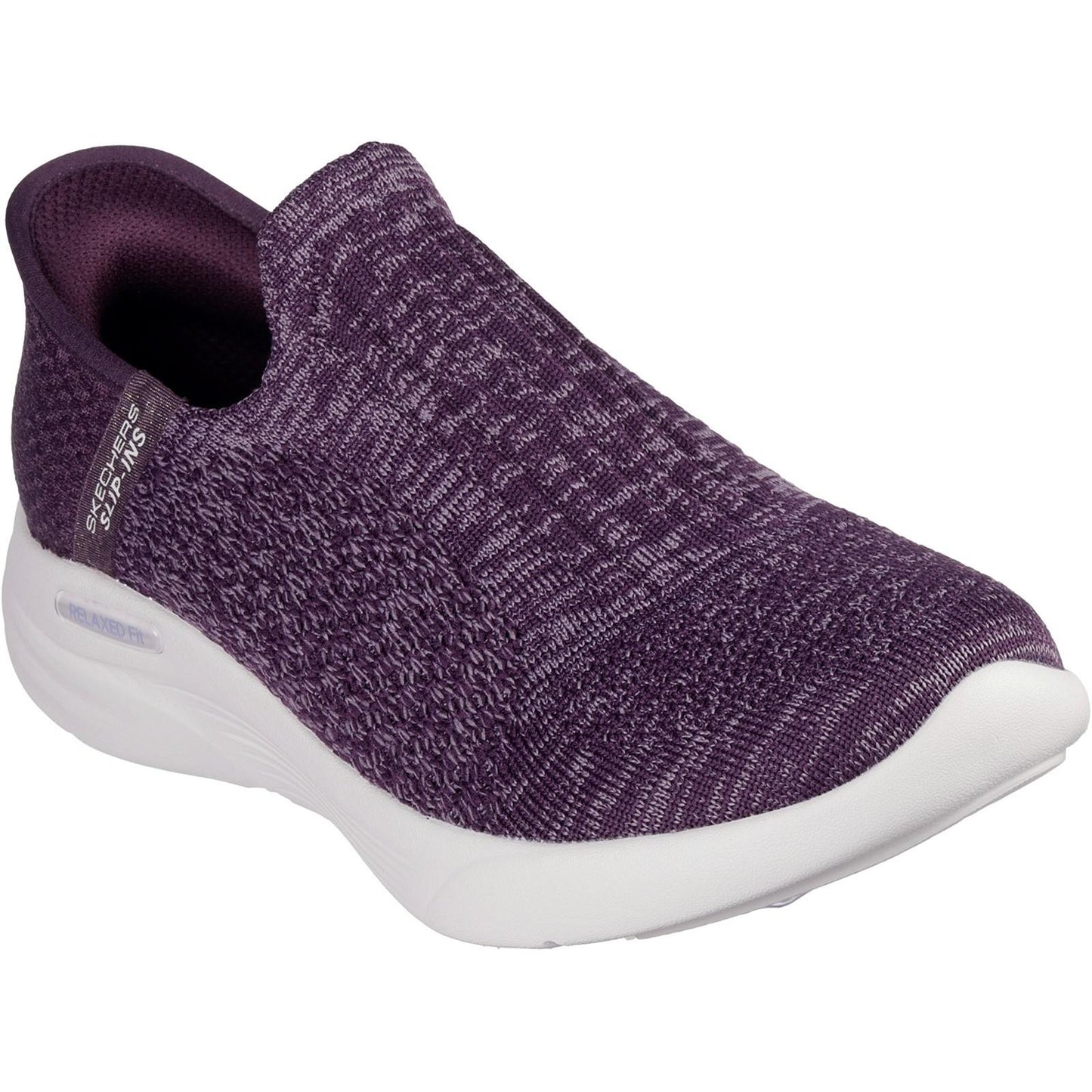 Dark Purple - Front - Skechers Womens-Ladies Relaxed Fit Trainers