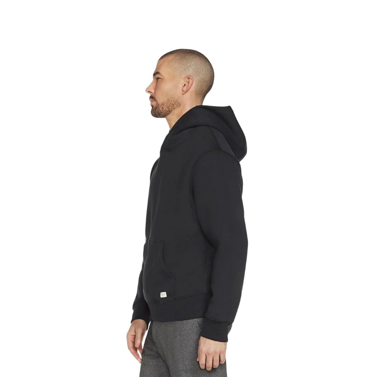 Black - Side - Skechers Mens Skech-Sweats Classic Moisture Wicking Hoodie