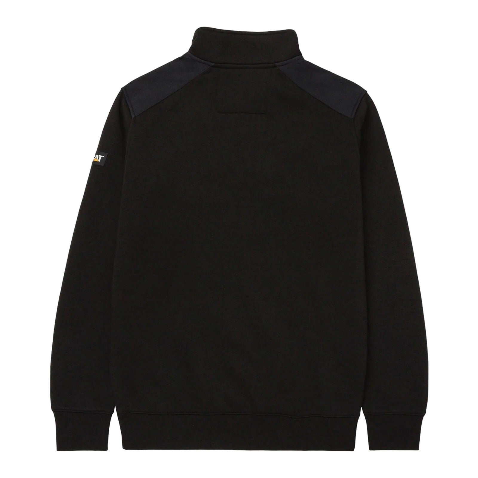 Black - Back - Caterpillar Unisex Adult Quarter Zip Sweatshirt