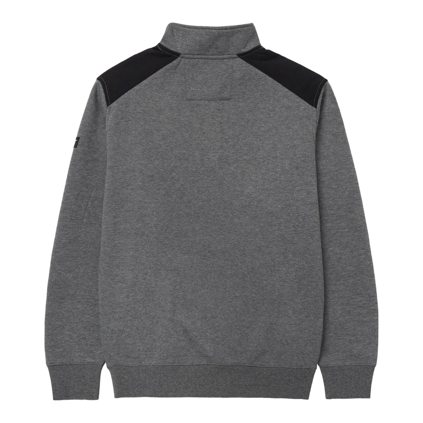 Dark Heather Grey - Back - Caterpillar Unisex Adult Quarter Zip Sweatshirt